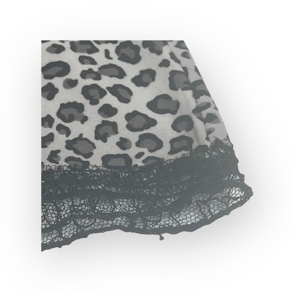 new Papillon Blanc 🝮 Bustier Halter Top 🝮 Eyelash Lace Trim 🝮 Leopard 🝮 L - Picture 11 of 16